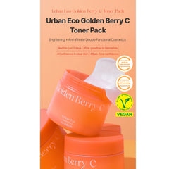 The Saem Urban Eco Golden Berry C Toner Pads with Vitamin C & Niacinamide – 50 pcs