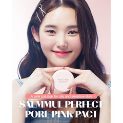 The Saem Saemmul Perfect Pore Pink Pact – Translucent Pink Powder 11g