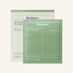 Biodance Refreshing Sea Kelp Real Deep Mask, 34 g x 4 Sheets
