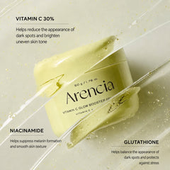 Arencia Vitamin C Glow Booster Gel Cream, Brightening Moisturizer, 50 g