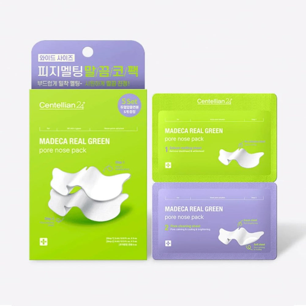 Centellian24 Madeca Real Green Nose Pore Pad / 2 Adımlı Bakım (7ml x 5 Set) - Centellian24 - Vionine