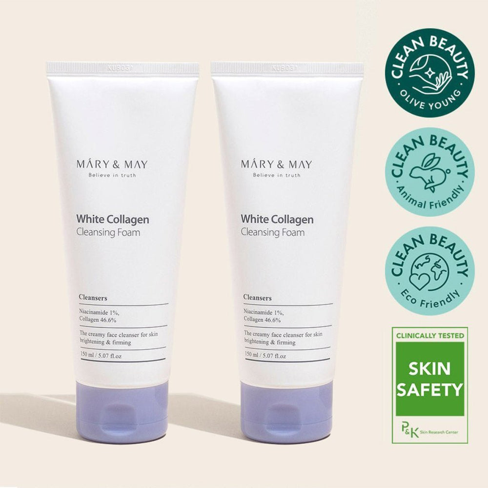 Niacinamide+Kolajen İçeren Beyazlatıcı Temizleme Köpüğü 2'li Set (150ml x2) - Mary & May - Vionine