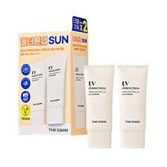 Poreless Tone Up Vegan Ton Eşitleme Güneş Kremi SPF50+ PA++++ (2 Adet ) - The Saem - Vionine