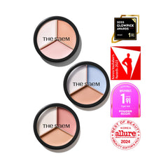 The Saem Cover Perfection Triple Pot Concealer 05 Dark Up Beige – Full Coverage Trio