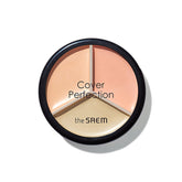 The Saem Cover Perfection Triple Pot 3'lü Kapatıcı Paleti - 03 Correct Up Beige - The Saem - Vionine