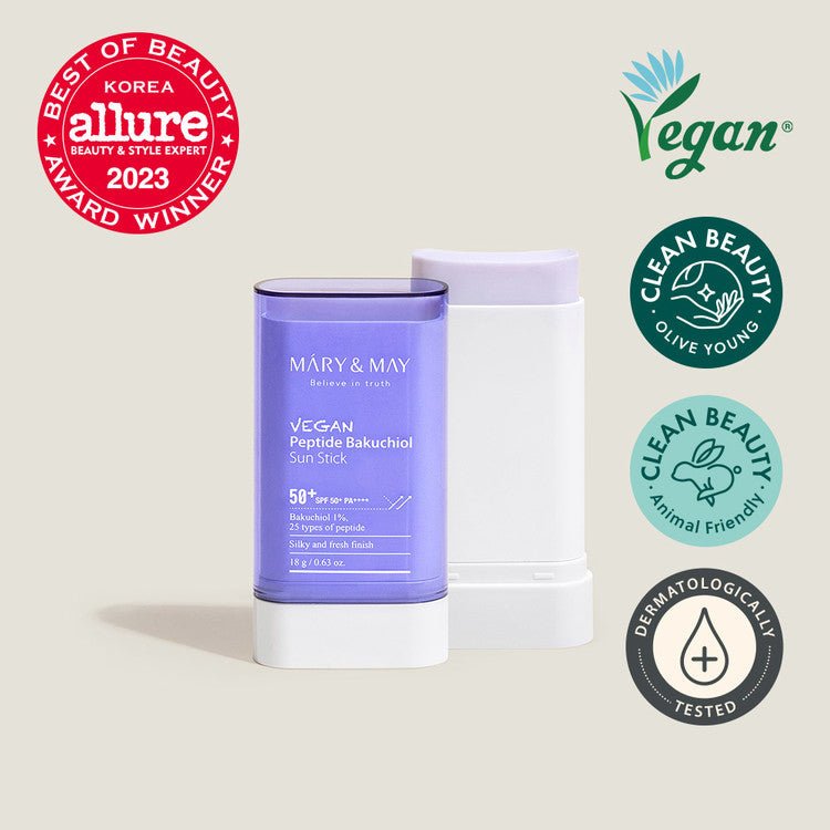 Vegan Peptide Bakuchiol İçeren Güneş Koruyucu Sun Stick SPF50+ PA++++ 18 g - Mary & May - Vionine