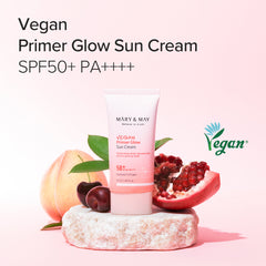 Mary & May Vegan Primer Glow Sun Cream SPF50+ PA++++ (50 mL)