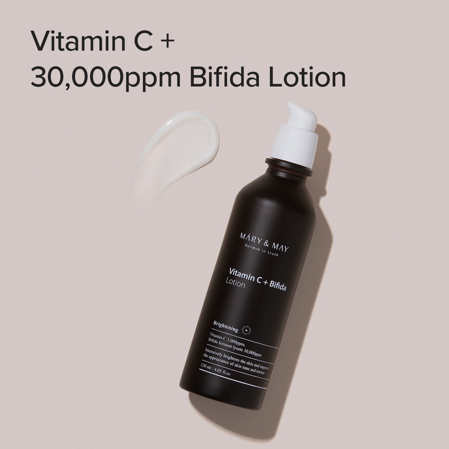 Mary & May Vitamin C + Bifida Lotion 120ml – Brightening & Revitalizing Anti-Dark Spot Lotion
