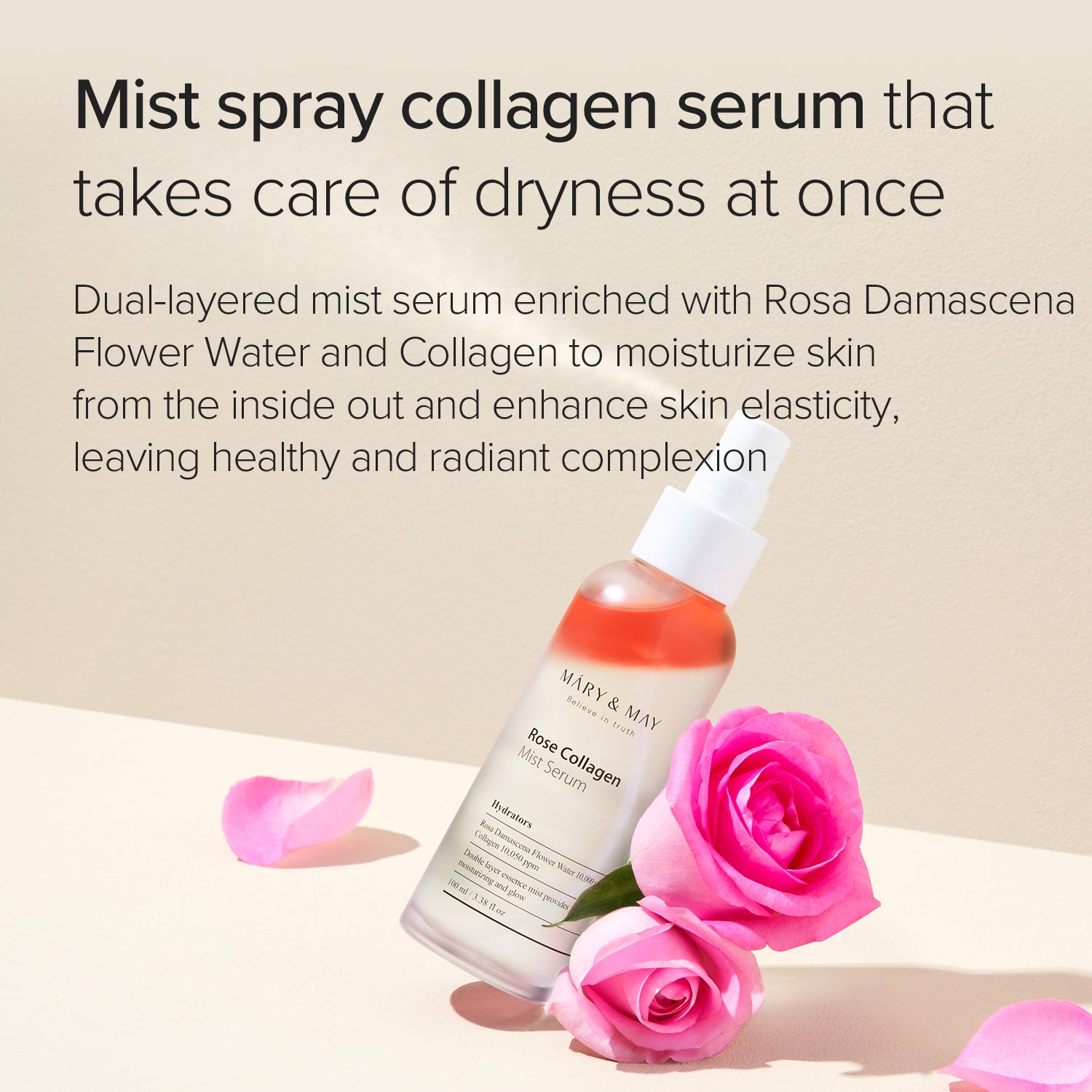 Mary & May Rose Collagen Mist Serum – 100 ml