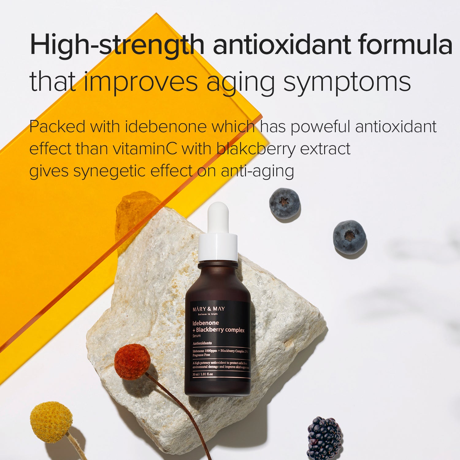 Mary & May Idebenone + Blackberry Antioxidant Brightening Serum 30 mL