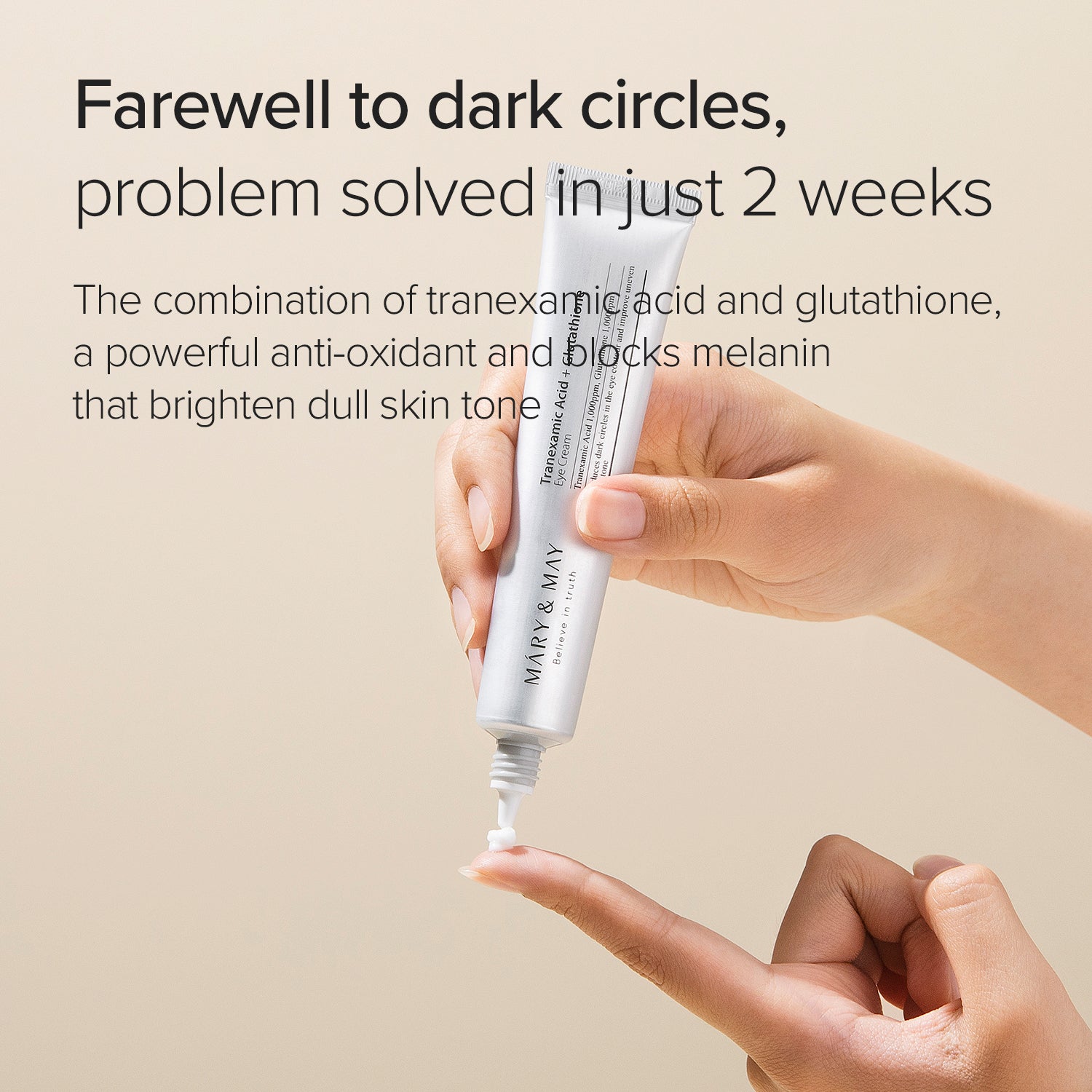 Mary & May Tranexamic Acid + Glutathione Eye Cream – 30g