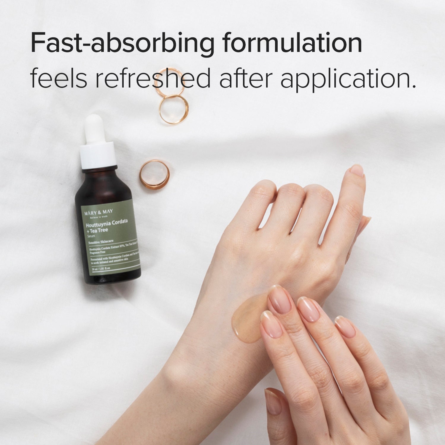 Mary & May Houttuynia Cordata + Tea Tree Serum 30ml – Calming & Pore-Clearing Treatment