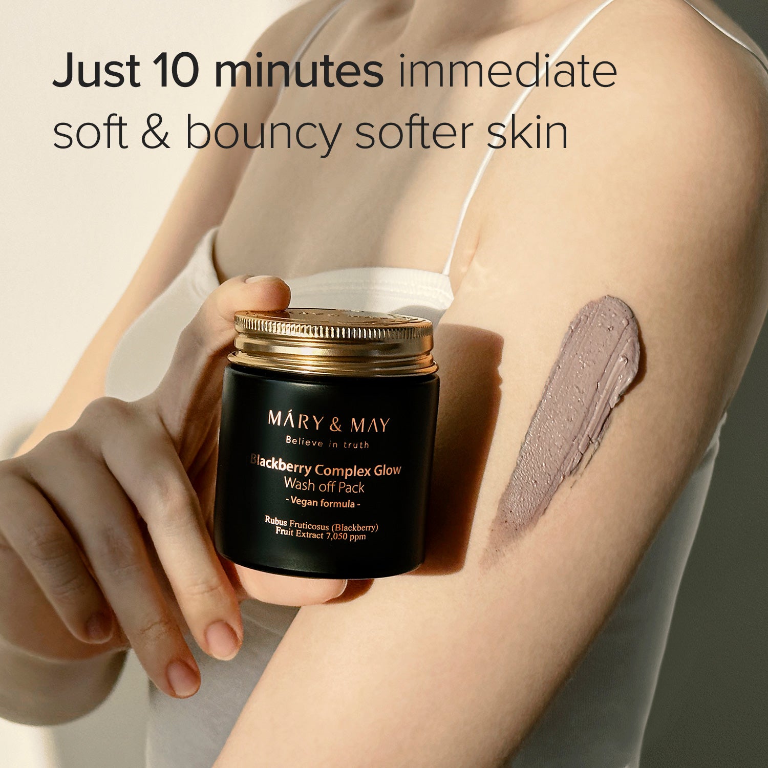 Mary & May Blackberry Complex Glow Wash-Off Pack 125g – Brightening & Exfoliating Clay Mask