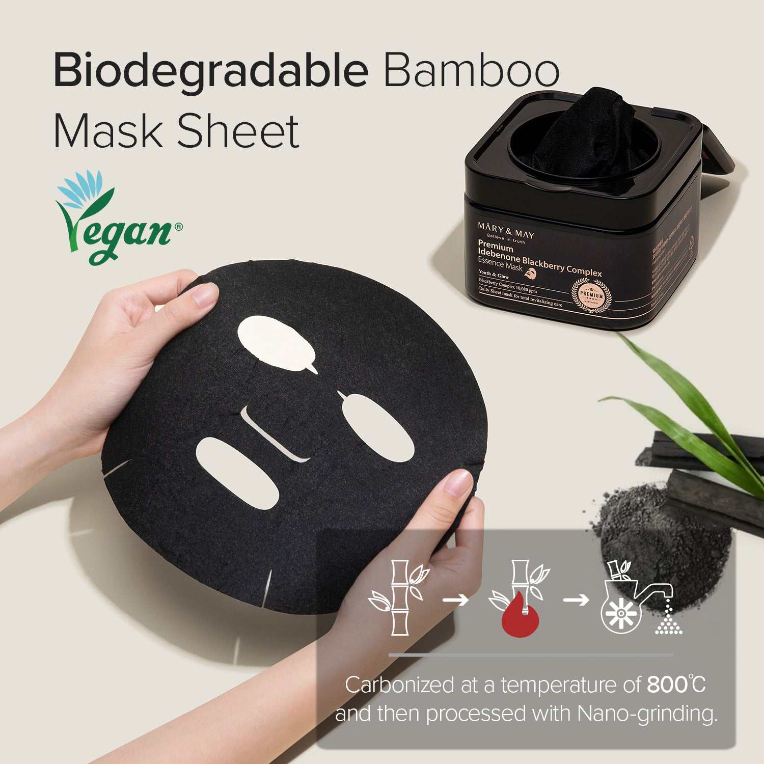 Mary & May Premium Idebenone Blackberry Complex Essence Mask (20 Sheets)