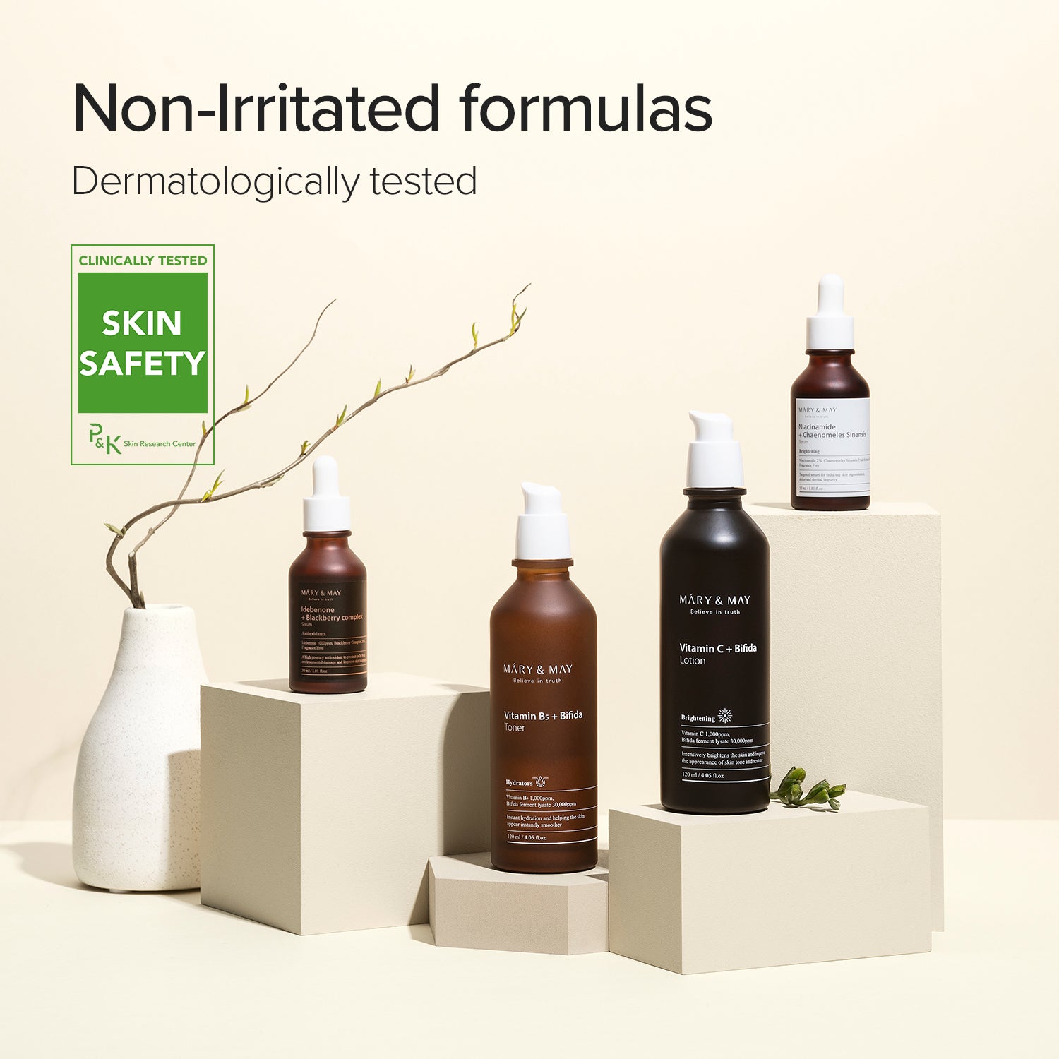 Mary & May Vitamin B5 + Bifida Toner – 120 mL Hydrating & Barrier-Repair Facial Toner