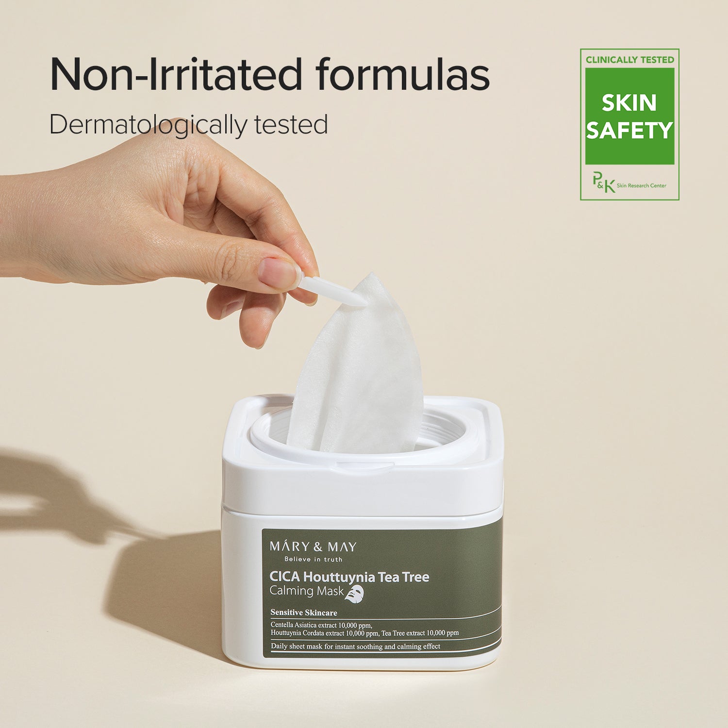 Mary & May Cica Houttuynia + Tea Tree Calming Mask Pack (30 Sheets)