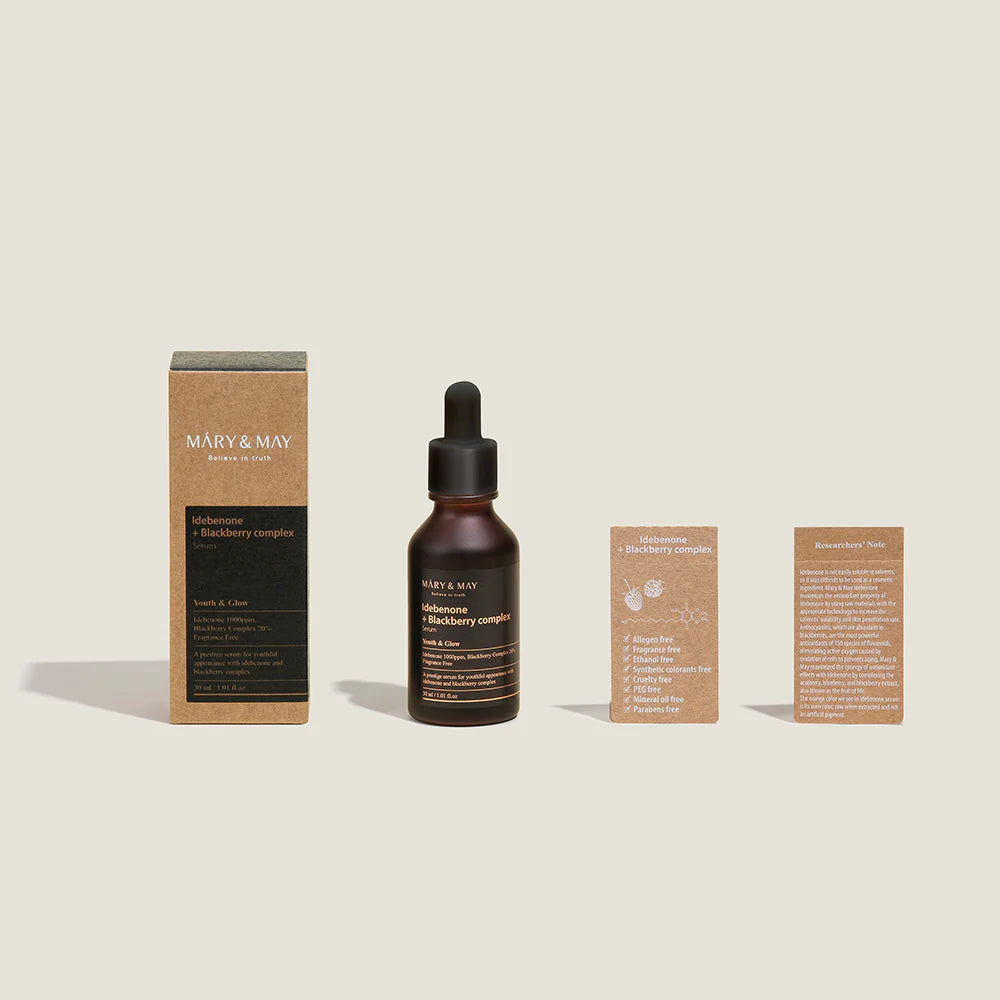 Mary&May Idebenone + Blackberry Antioxidant Brightening Serum 30ml