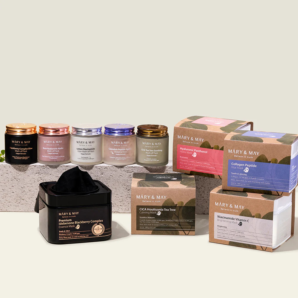 Mary&May Premium Idebenone Blackberry Complex Essence Mask (20 Sheets)