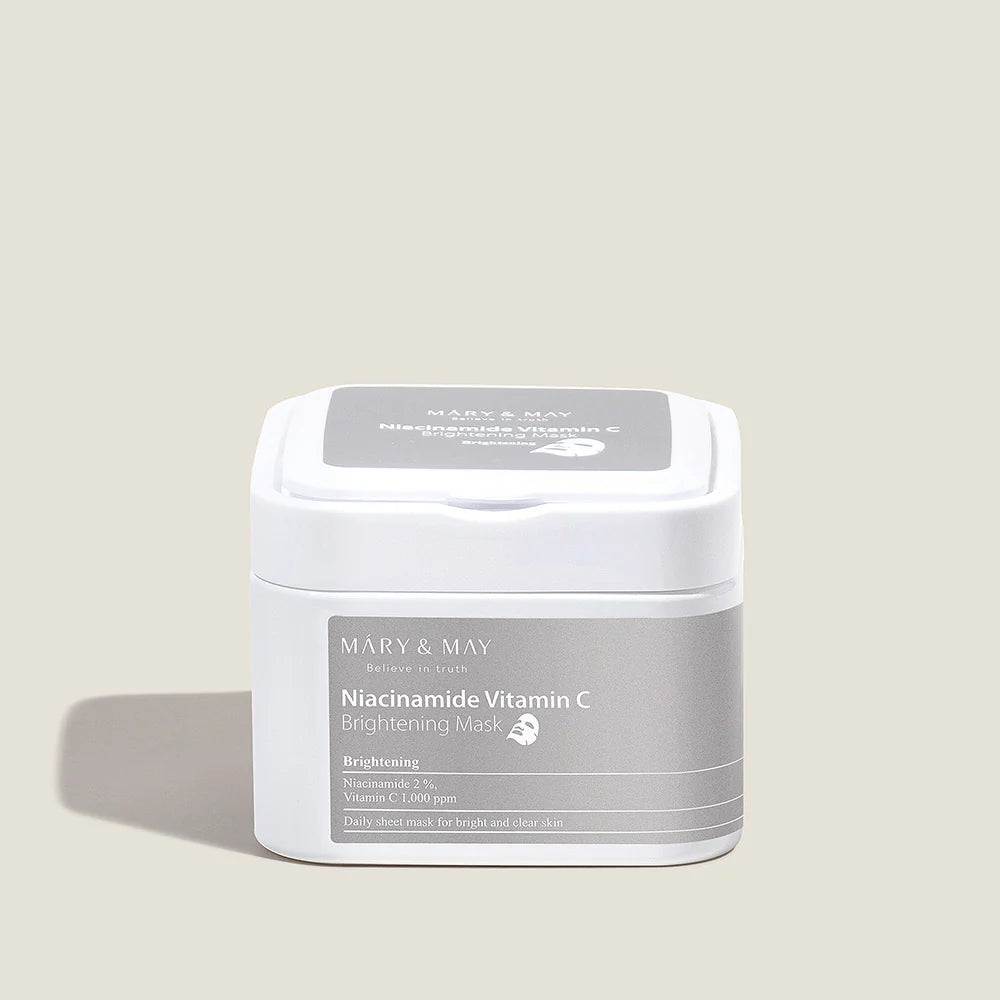 Mary & May Niacinamide + Vitamin C Brightening Mask Pack (30 Sheets)