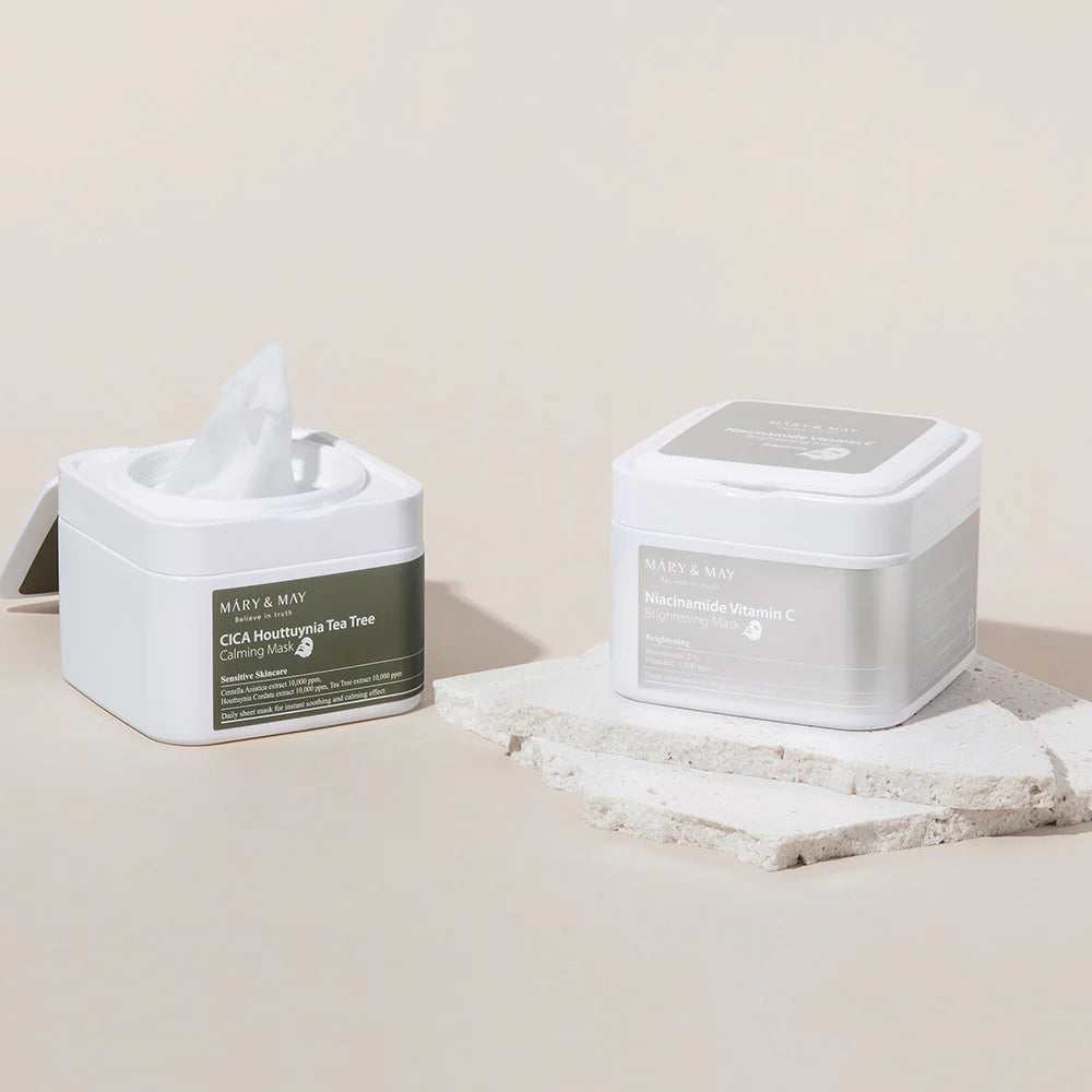 Mary&May Cica Houttuynia + Tea Tree Calming Mask Pack (30 Sheets)
