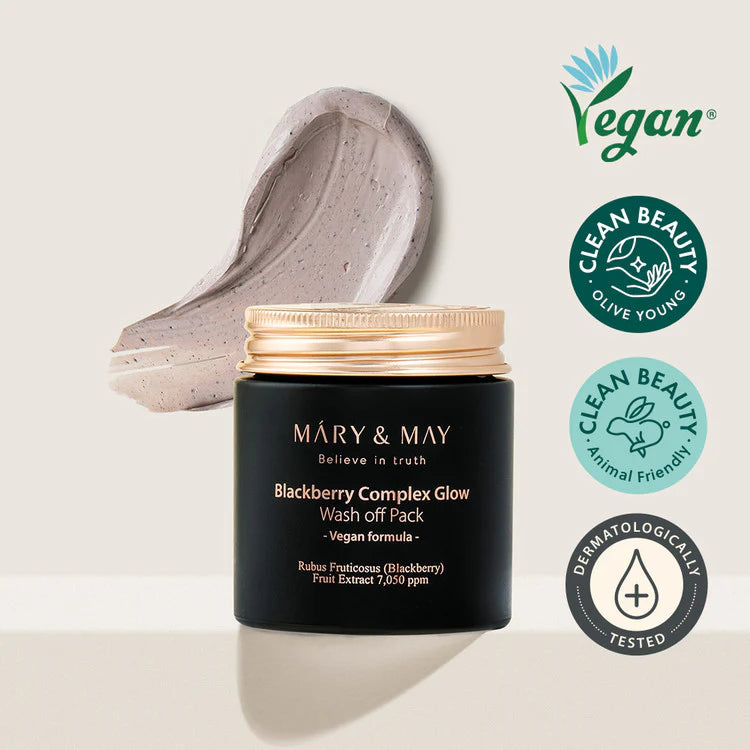 Mary&May Blackberry Complex Glow Wash-Off Pack 125g