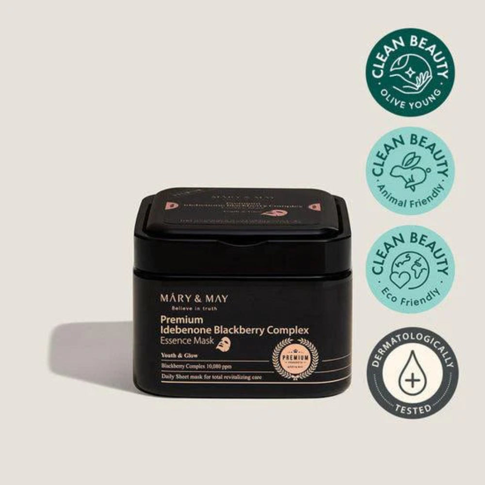 Mary&May Premium Idebenone Blackberry Complex Essence Mask (20 Sheets)