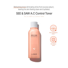 The Saem See & Saw A.C Control Toner – Oil-Controlling Toner for Acne-Prone Skin