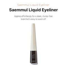 The Saem Saemmul Waterproof Liquid Eyeliner – Deep Black 5g