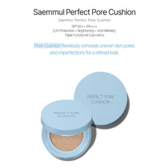 The Saem Saemmul Perfect Pore Cushion SPF50+ – Oil-Control Matte Foundation