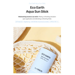 The Saem Eco Earth Aqua Sun Stick SPF50+ PA++++ | Lightweight 22g