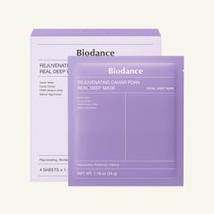 Biodance Rejuvenating Caviar PDRN Real Deep Mask, 34 g x 4 Sheets