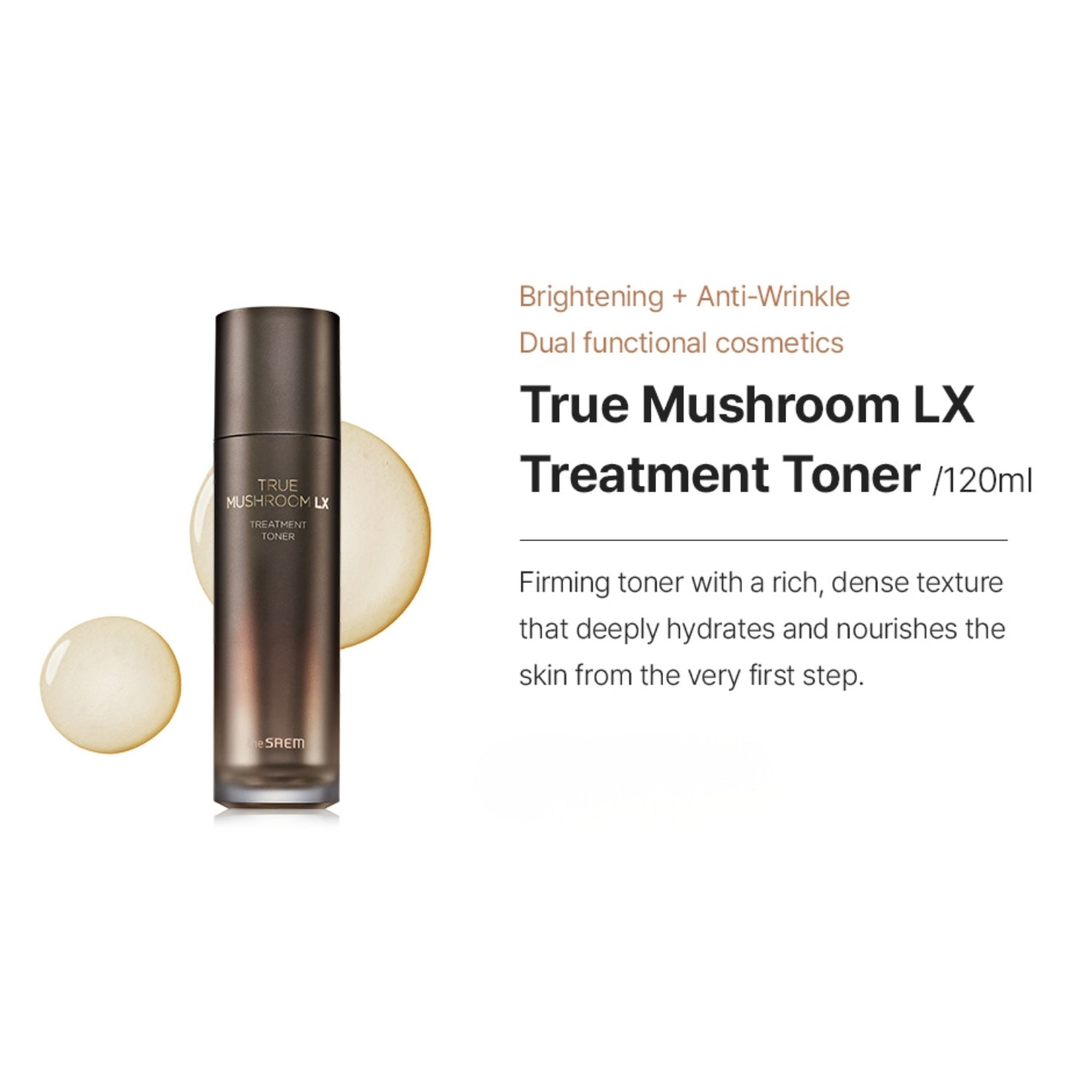 The Saem True Mushroom LX 3-Piece Set – Brightening & Anti-Wrinkle Care