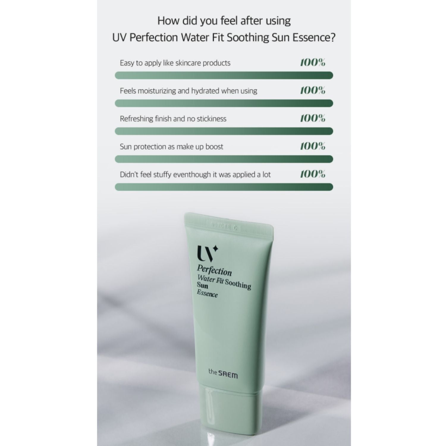 The Saem UV Waterfit Soothing Sun Essence SPF50+ PA++++ – Vegan (2-Pack)