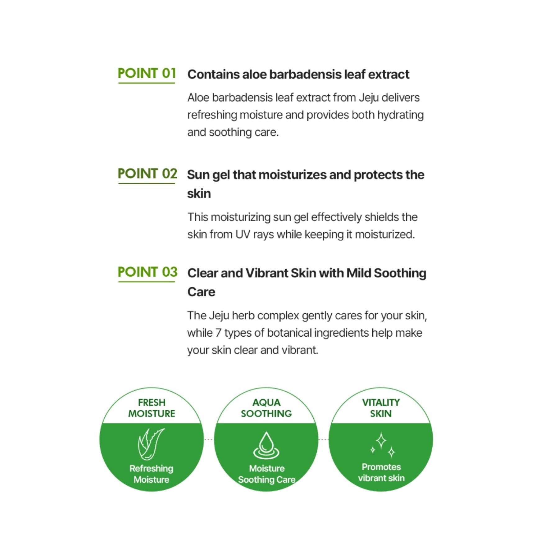 The Saem Jeju Aloe Sun Gel SPF50+ PA++++ – Lightweight Hydrating Sunscreen 50g