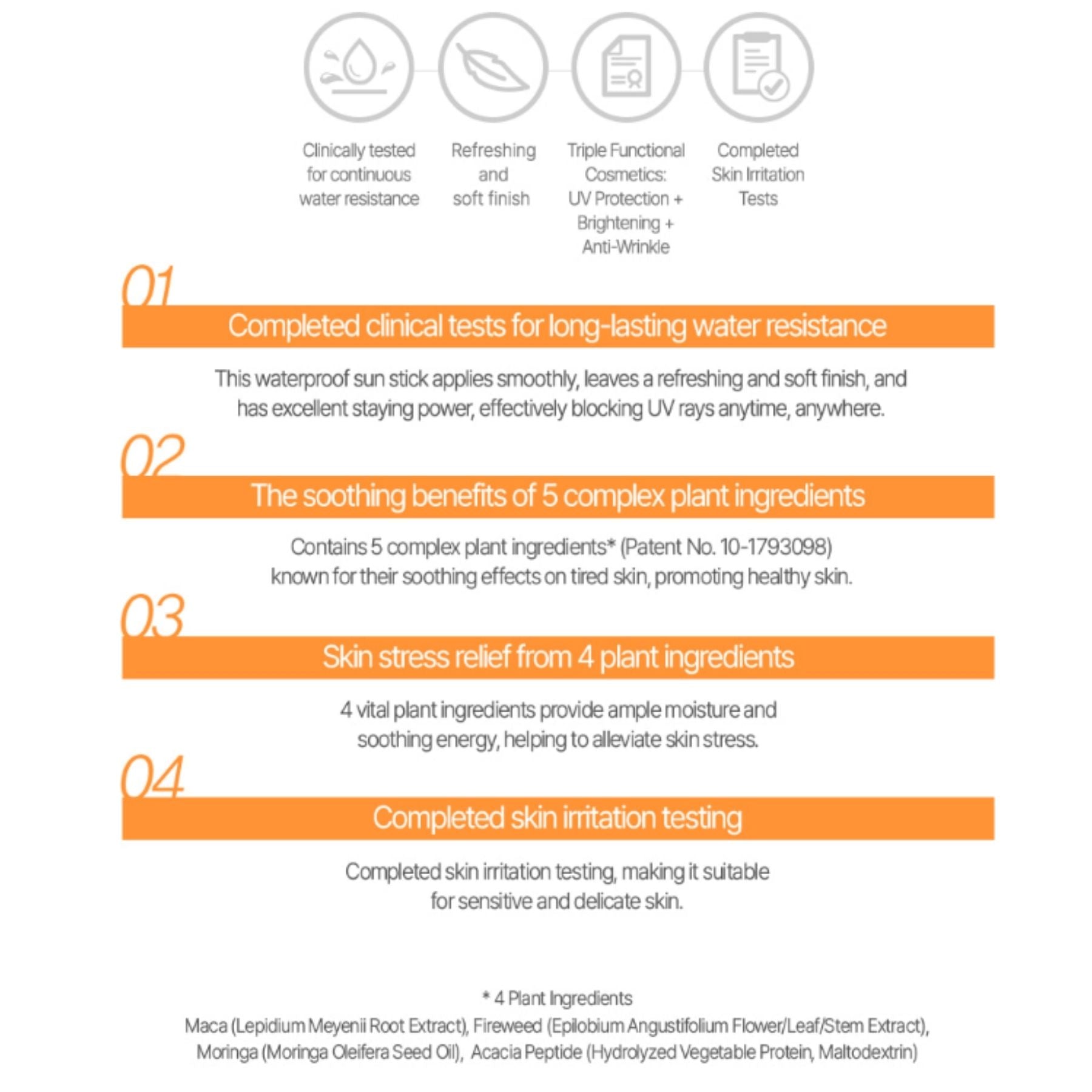 The Saem Eco Earth Waterproof Sun Stick SPF50+ PA++++ 17g