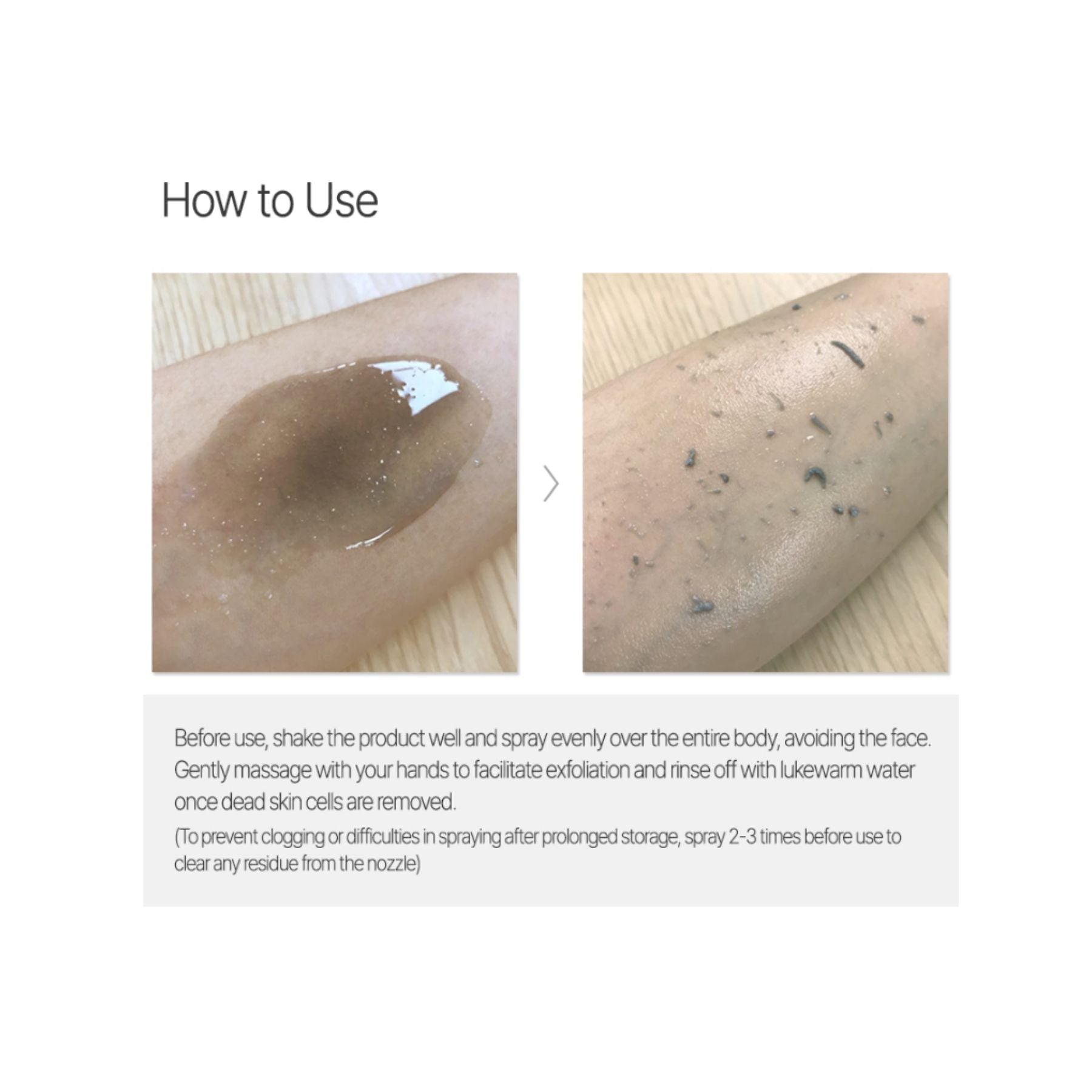 The Saem Care Plus Silky Body Peeling Spray with Charcoal – 300 mL