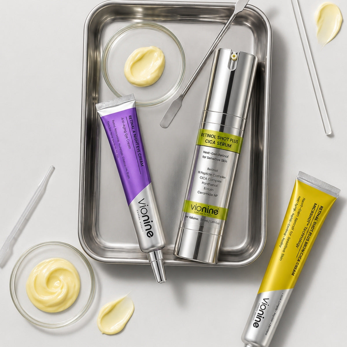 Vionine Night Care Duo Set (Cream Set) | Retinal Face Cream + Retinal Eye Cream