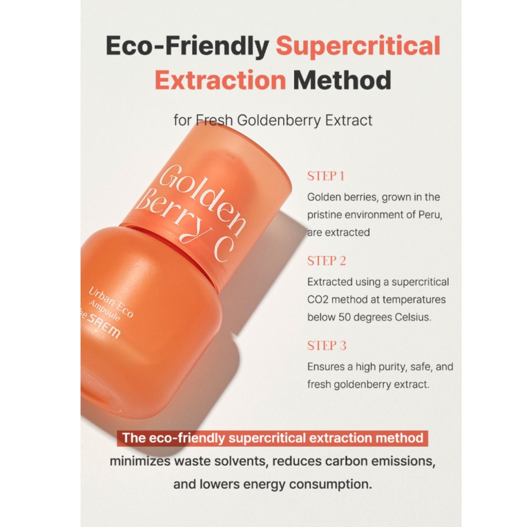 The Saem Urban Eco Golden Berry C Ampoule – Vitamin C Brightening Serum 50ml