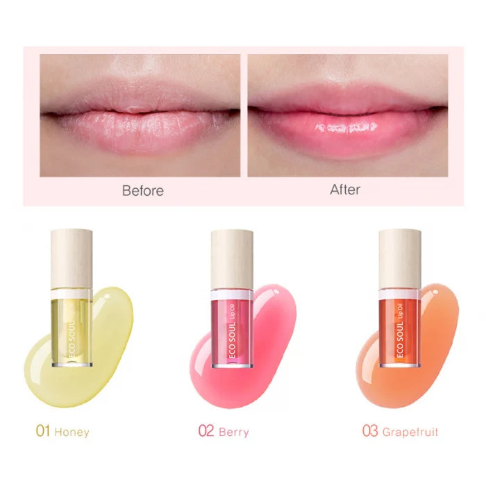 The Saem Eco Soul Moisturizing Lip Oil – Grapefruit 6ml