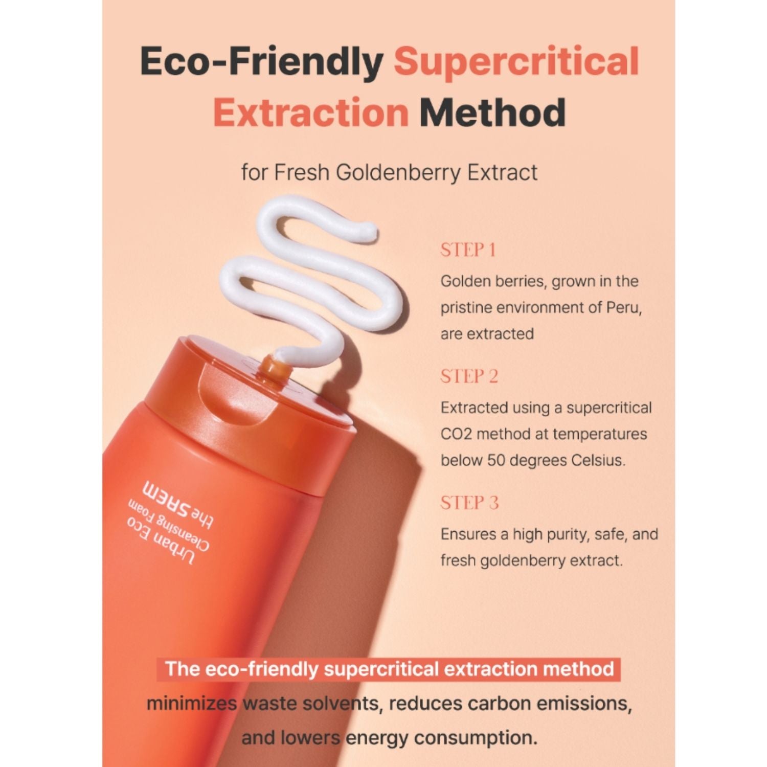 The Saem Urban Eco Golden Berry C Cleansing Foam – Brightening Face Wash 150ml