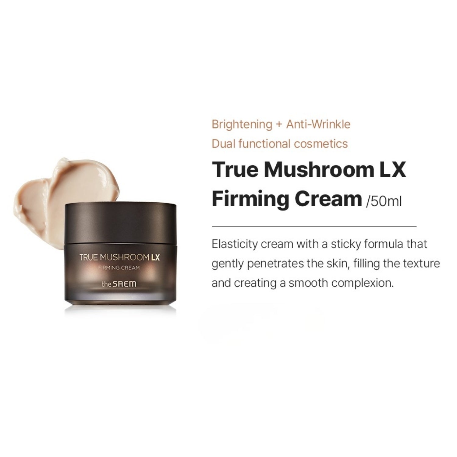 The Saem True Mushroom LX 3-Piece Set – Brightening & Anti-Wrinkle Care