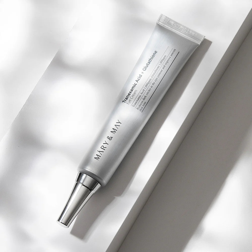 tranexamic acid and glutathione eye cream Mary & May Acid+ 000 ppm of tranexamic acid and glutathione glutathione for under eyes this
