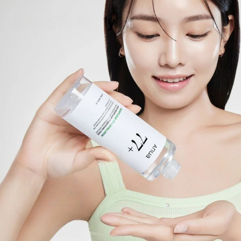 Anua Heartleaf 77% Soothing Toner 250ml packaging detail