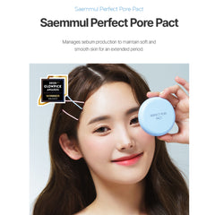 The Saem Perfect Pore Pact – Oil-Control Translucent Powder Blue
