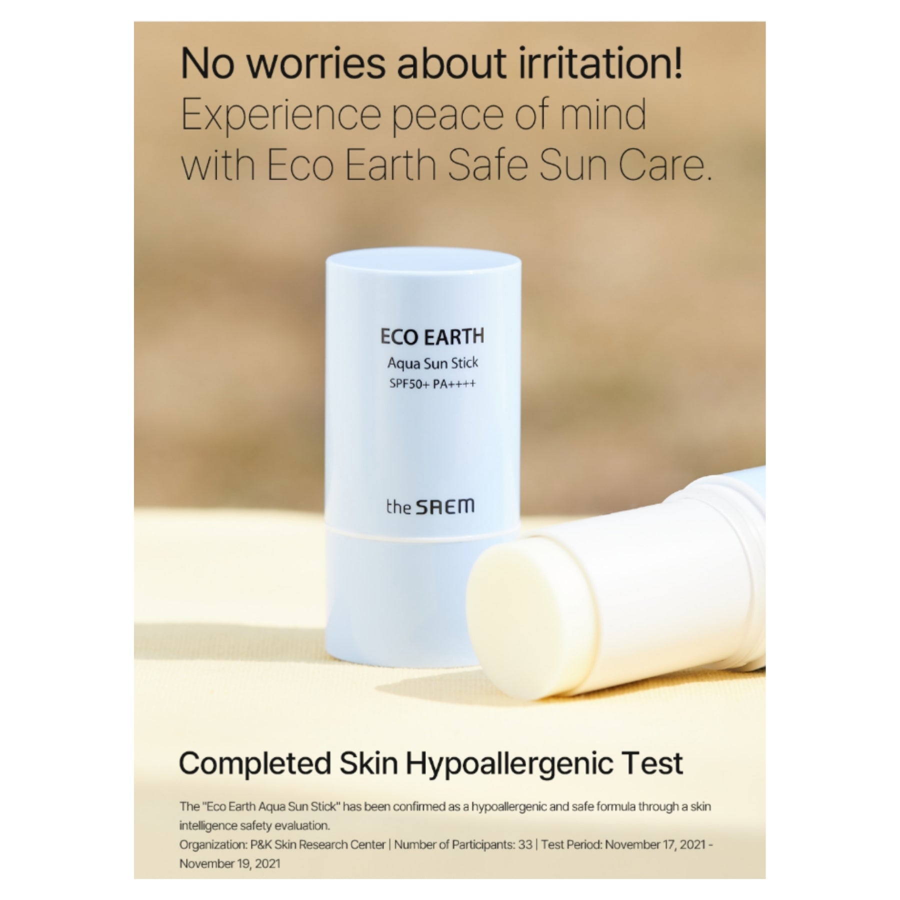 The Saem Eco Earth Aqua Sun Stick SPF50+ PA++++ | Lightweight 22g