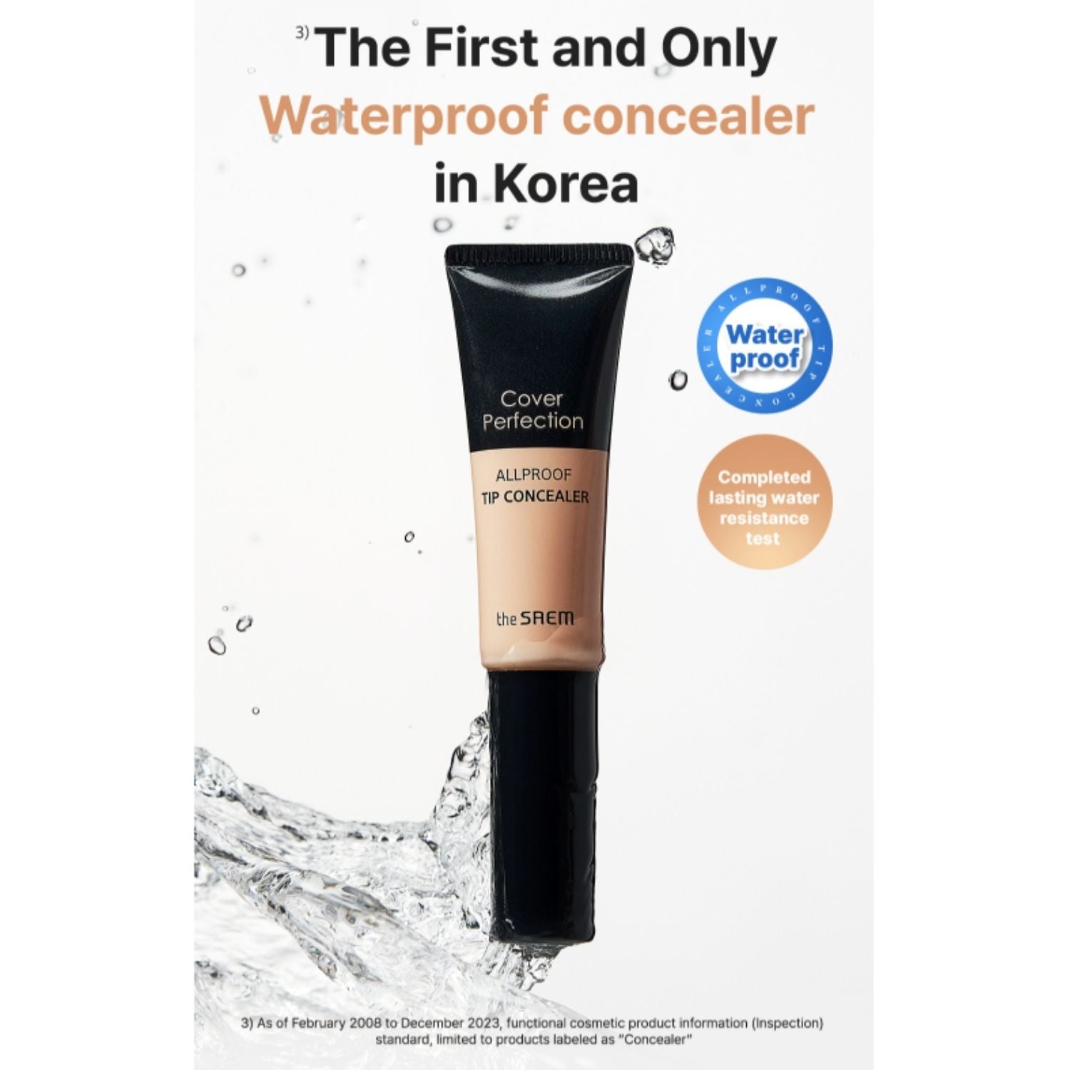 The Saem Cover Perfection Allproof Tip Concealer – Full Coverage SPF28