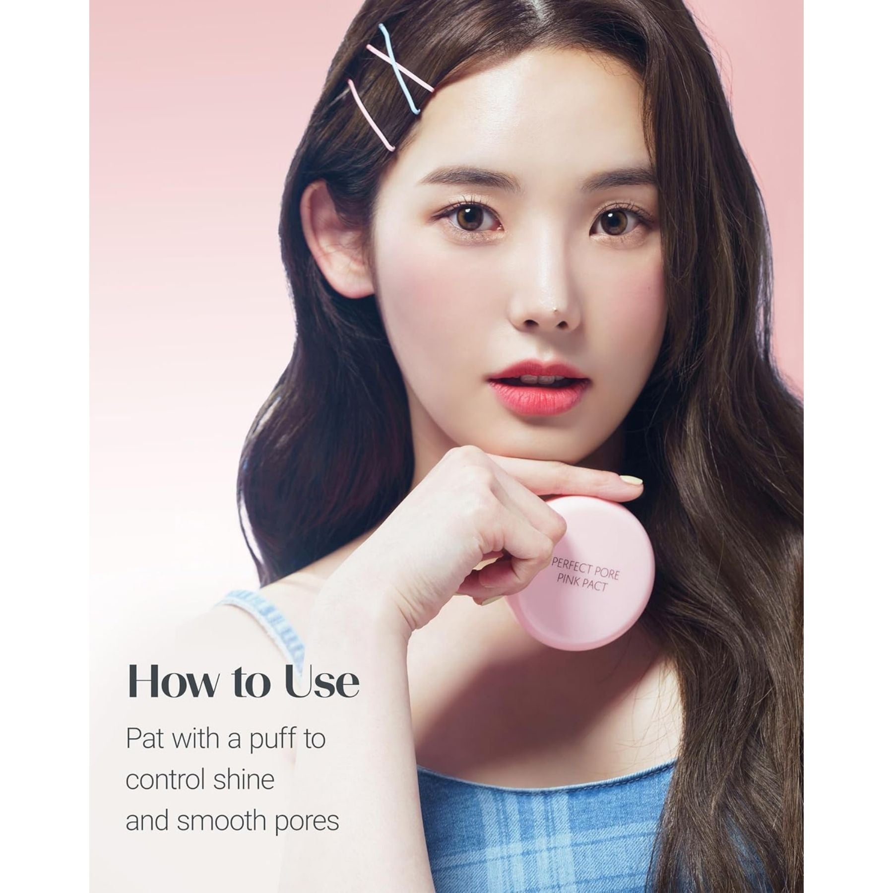 The Saem Saemmul Perfect Pore Pink Pact – Translucent Pink Powder 11g