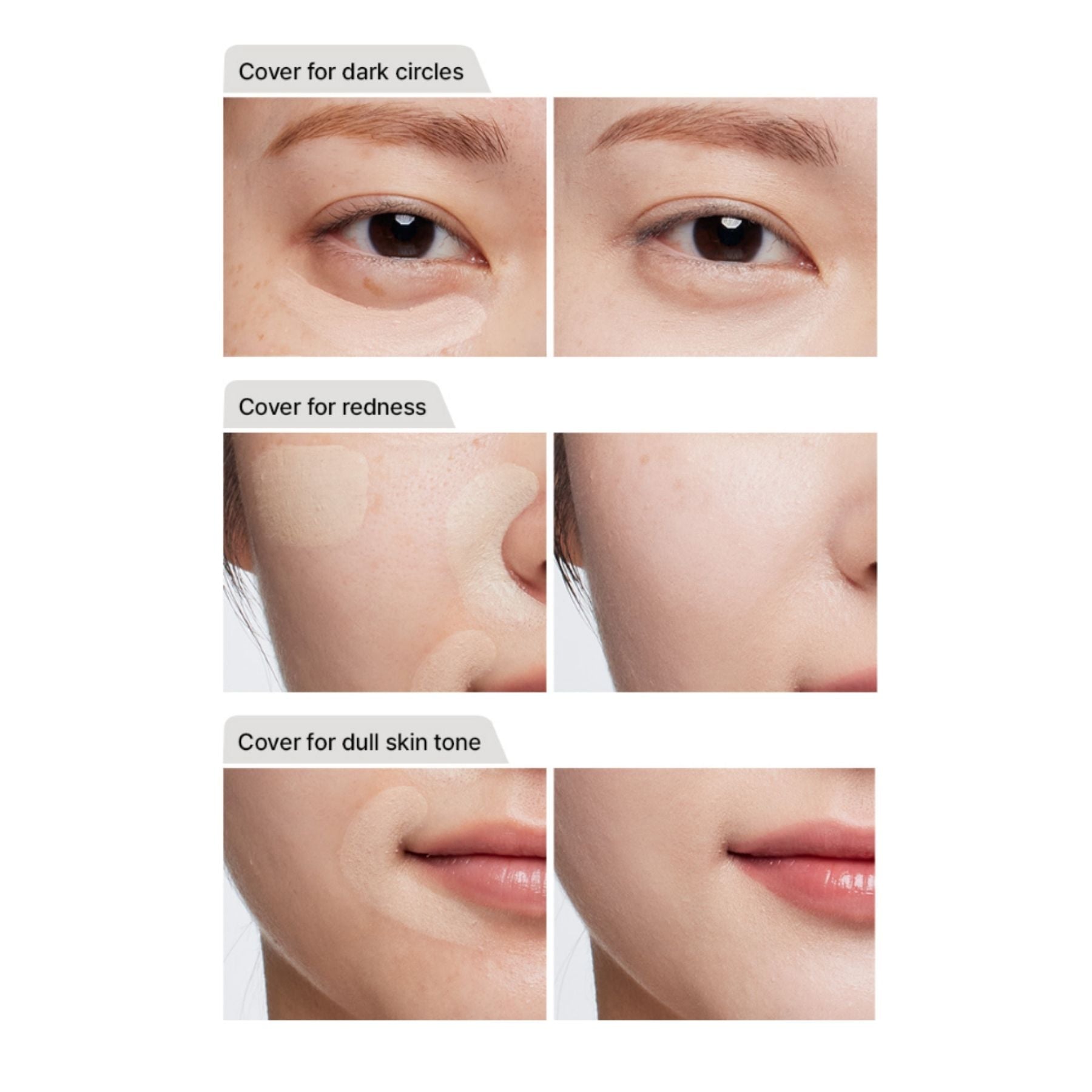 The Saem Triple Pot Correct Up Beige Concealer Palette – 3-Color Corrector