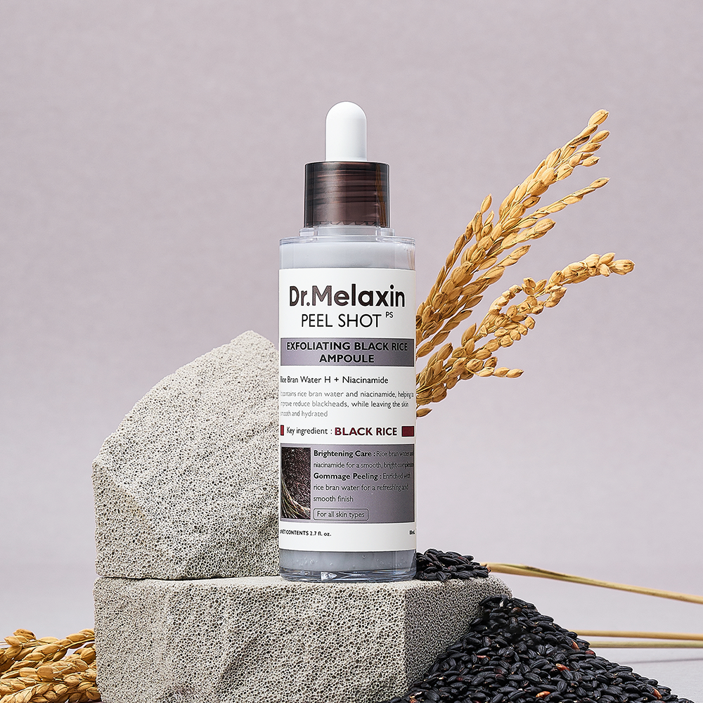 Dr.Melaxin Peel Shot Exfoliating Black Rice Ampoule, 80 ml - Dr.Melaxin K-Beauty view 2