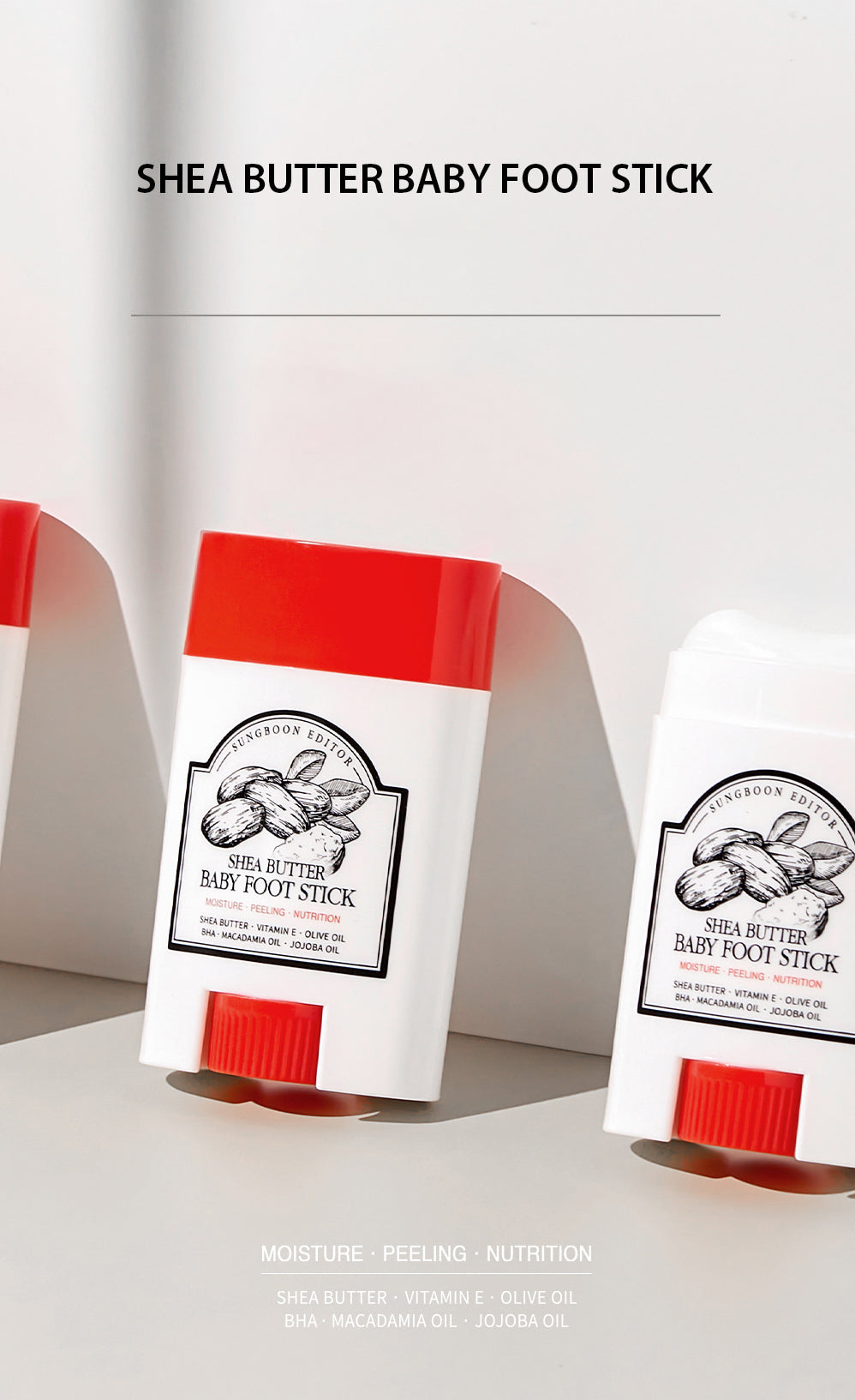 Sungboon Editor Shea Butter Baby Foot Stick 40ml Heel Balm